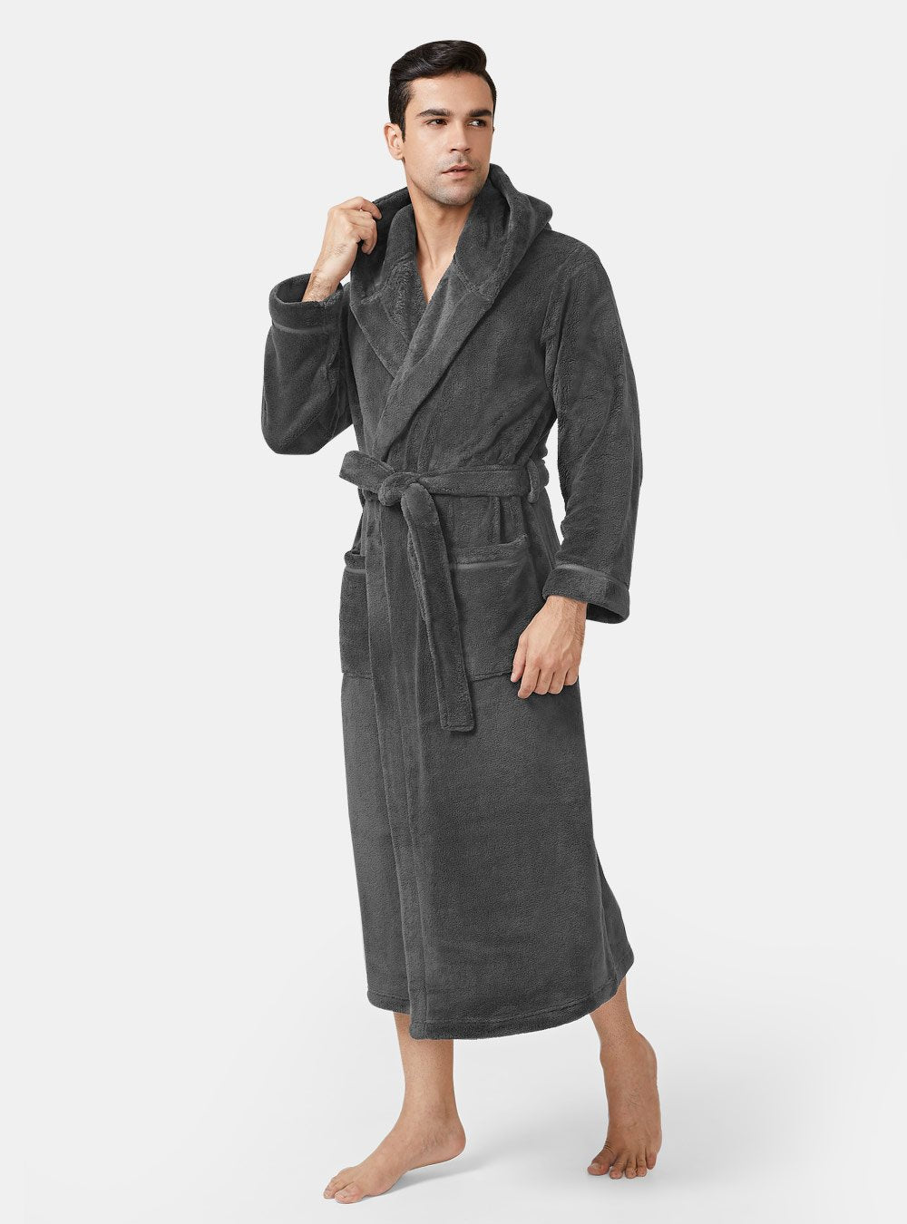 Next mens hooded online dressing gown