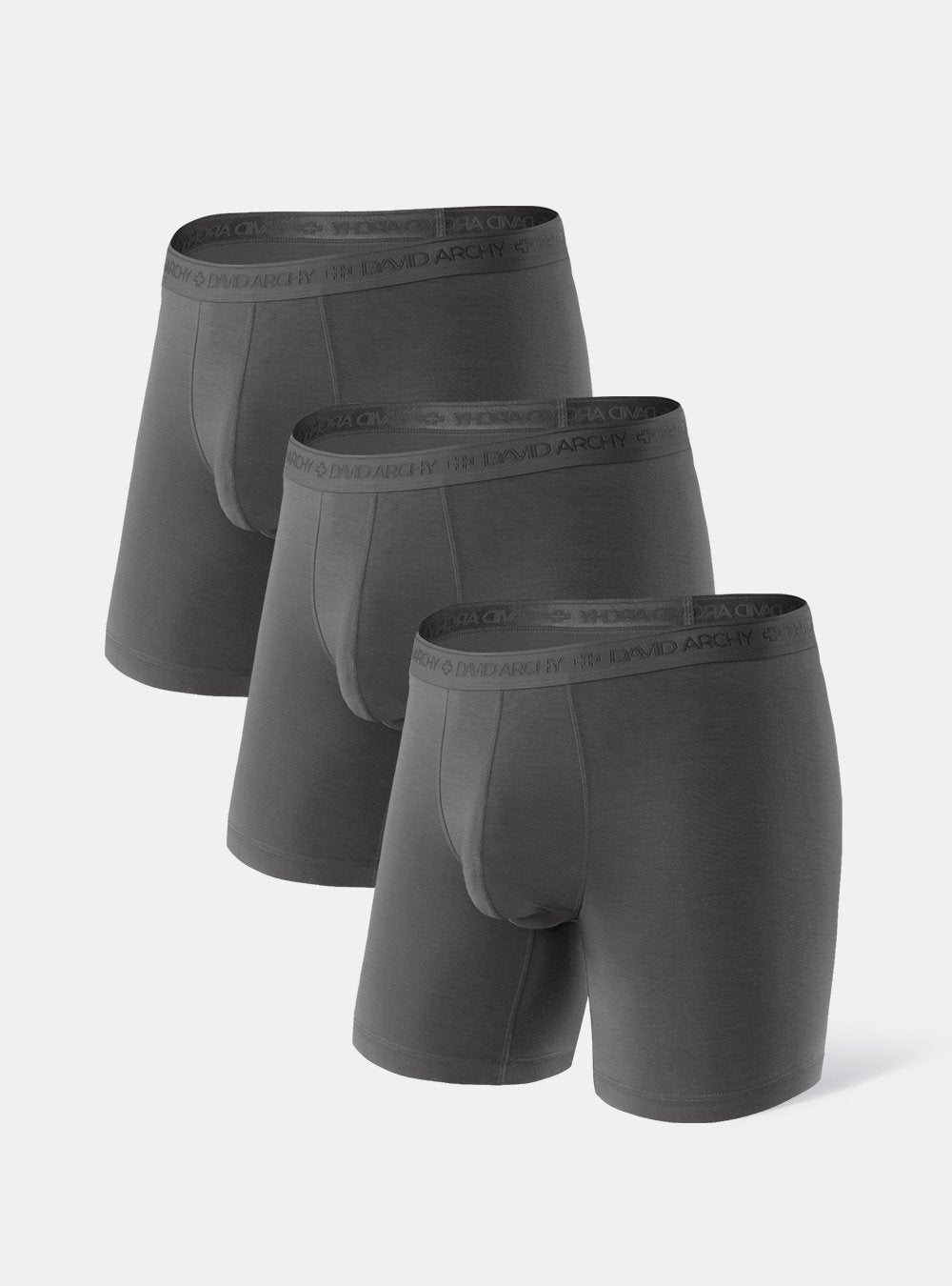 3 Packs Boxer Briefs Separate Pouch Modal David Archy Comfortable  Breathable Underwear For Men – David Archy UK