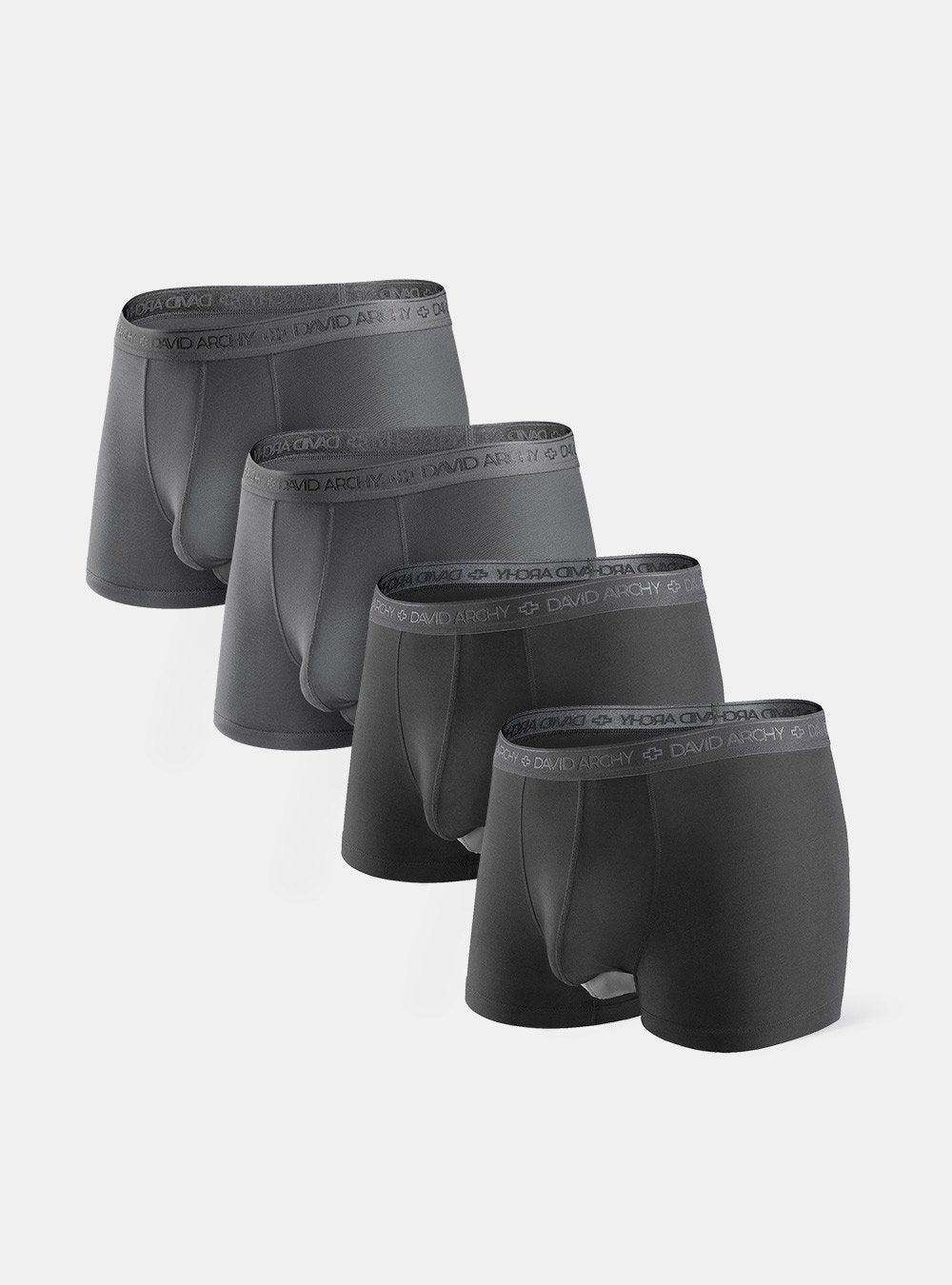 Buy David Archy Men's Underwear Micro Modal Dual Pouch Trunks Ball Pouch  Bulge Enhancing Boxer Briefs for Men 3 or 4 Pack Online at desertcartIreland